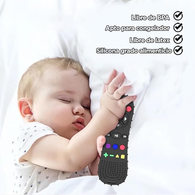 A uunida baby Mordedera para Bebe Control Remoto de Silicona Libre de BPA