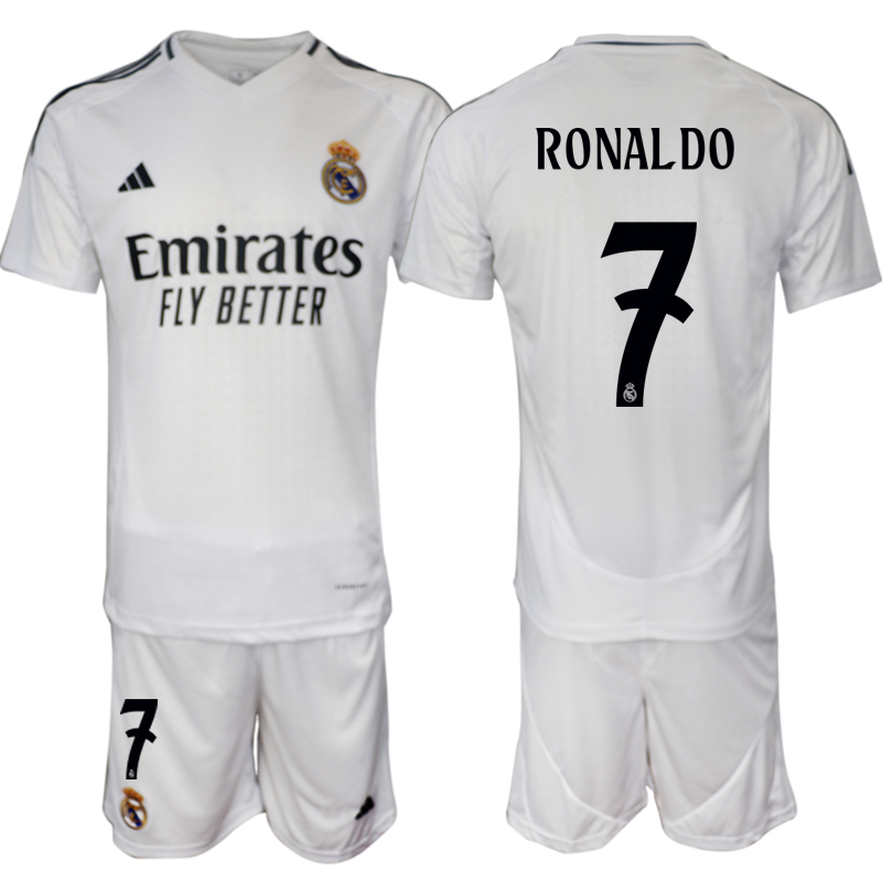 Nuevo! Jersey Real Madrid 2024/2025 Titular Blanco Local Cristiano Ronaldo CR7 Talla L