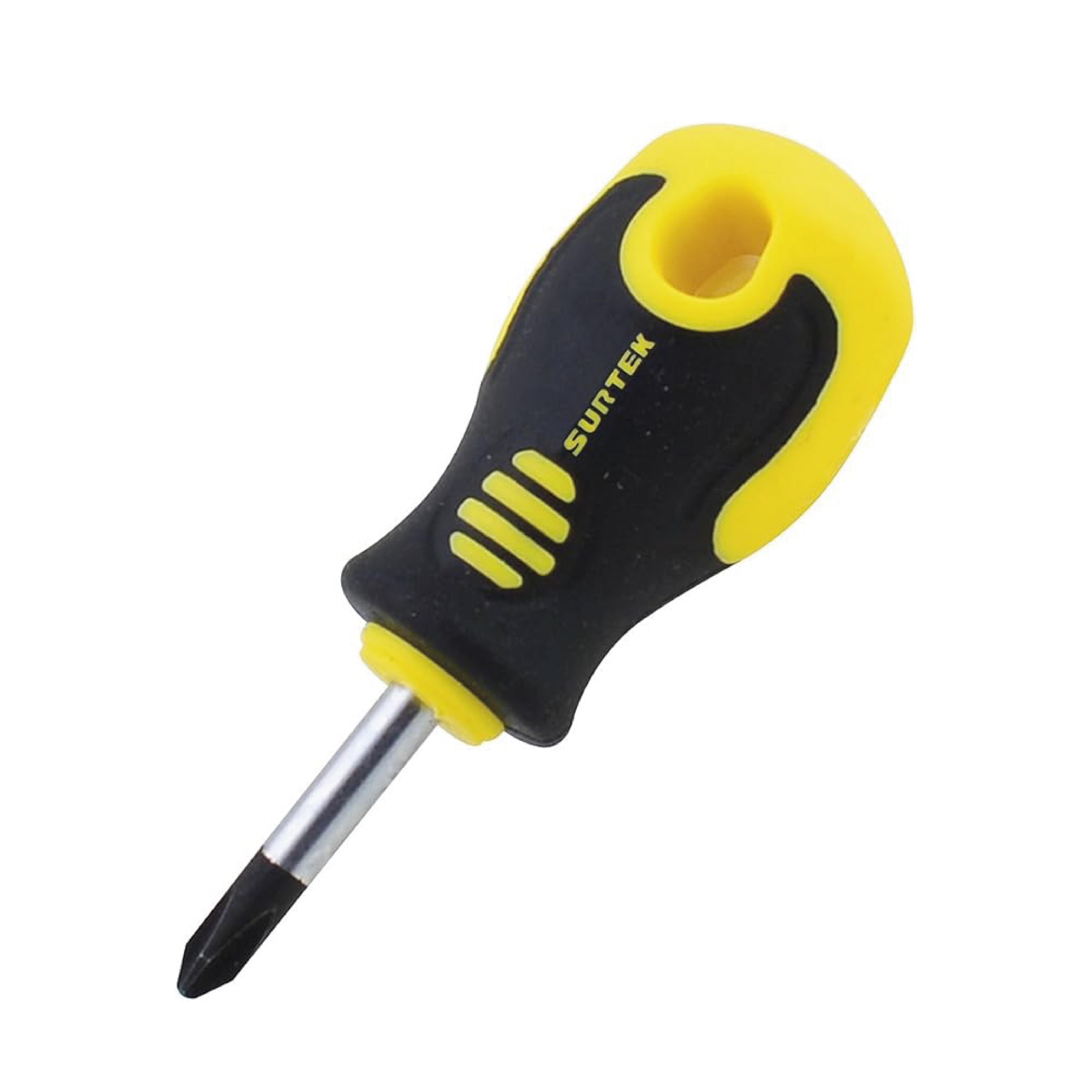 Surtek D271 Destornillador con mango bimaterial, punta Phillips tipo trompo #2 x 1-3/8"