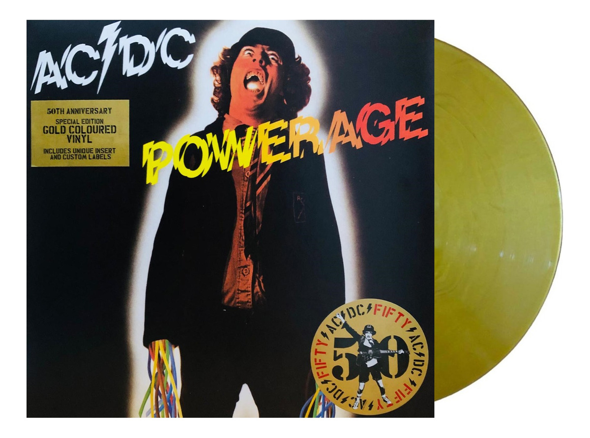 Ac/dc - Powerage 50th Anniversary Gold Vinilo Lp Vinyl