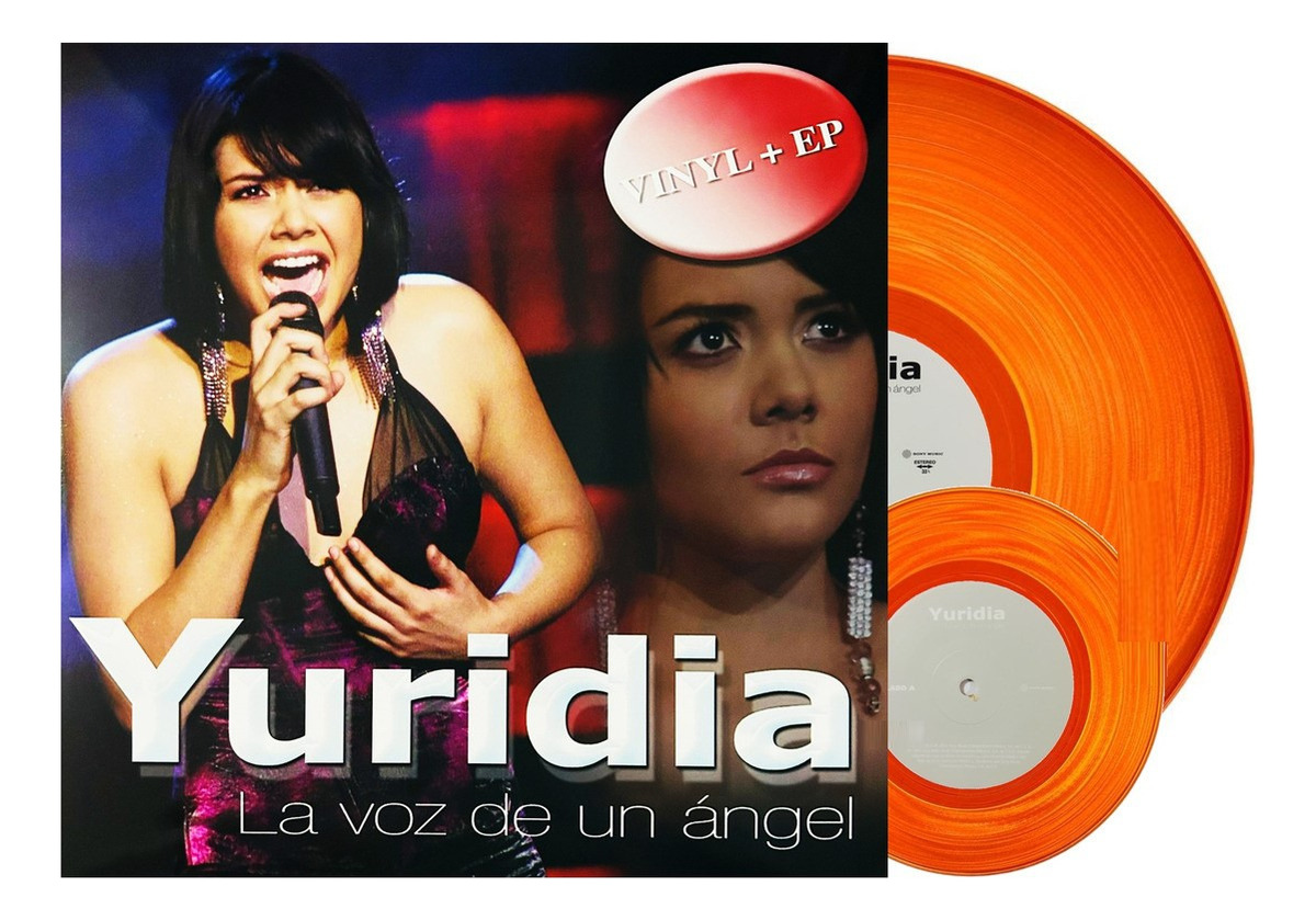 Yuridia La Voz De Un Angel (12 Y 7 Pulgadas) Orange Lp Vinyl