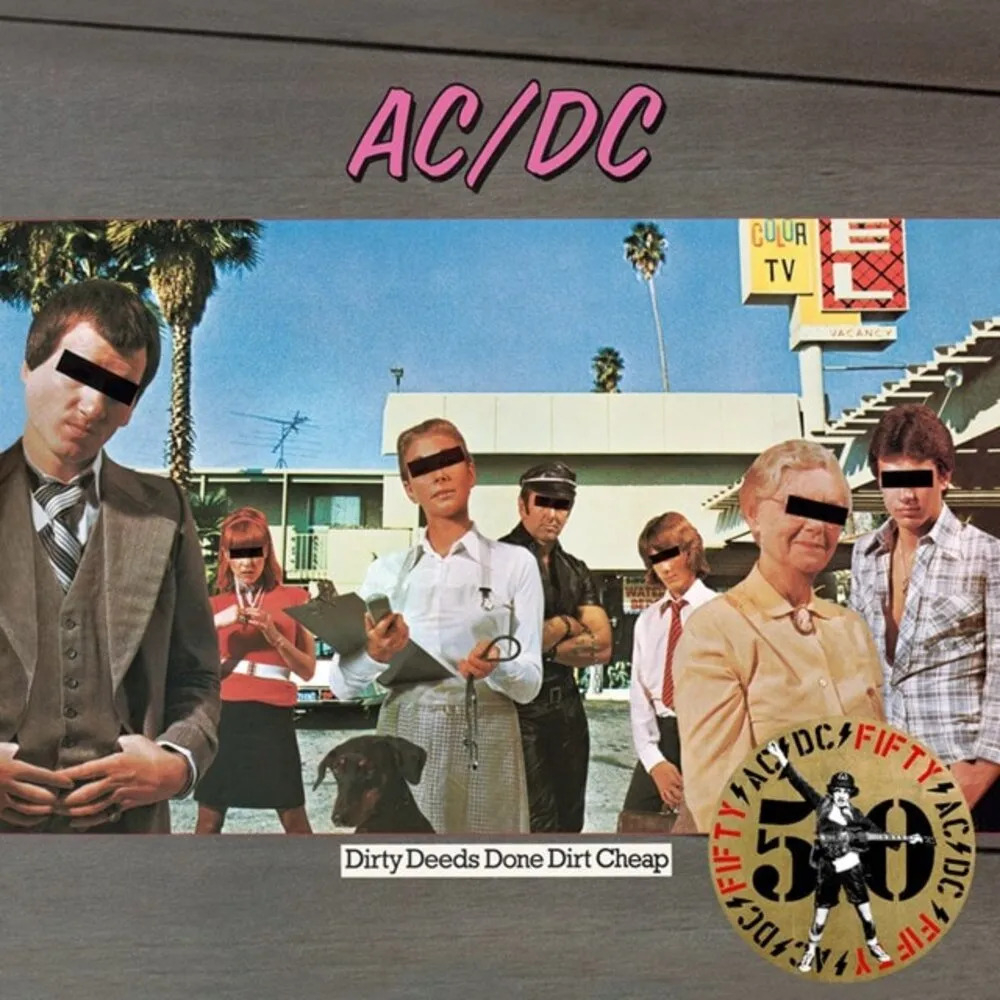 Ac/dc Dirty Deeds Done Dirt Cheap 50th Anniversary Lp Vinyl