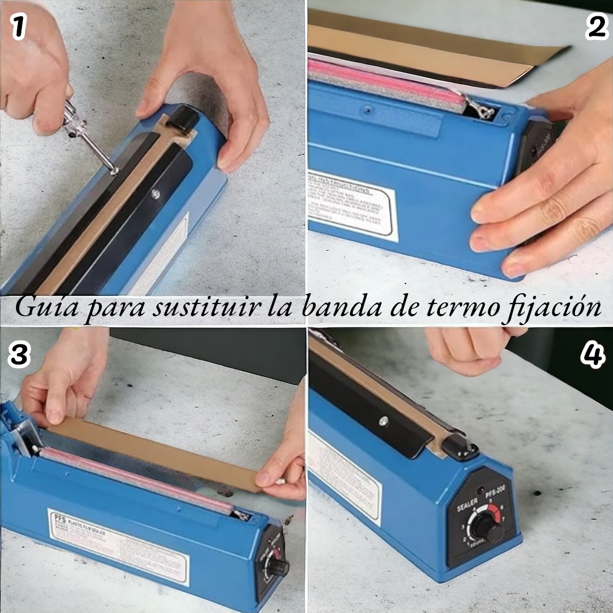 Máquina Selladora Bolsas Plástico Térmica Sella 30 Cm 