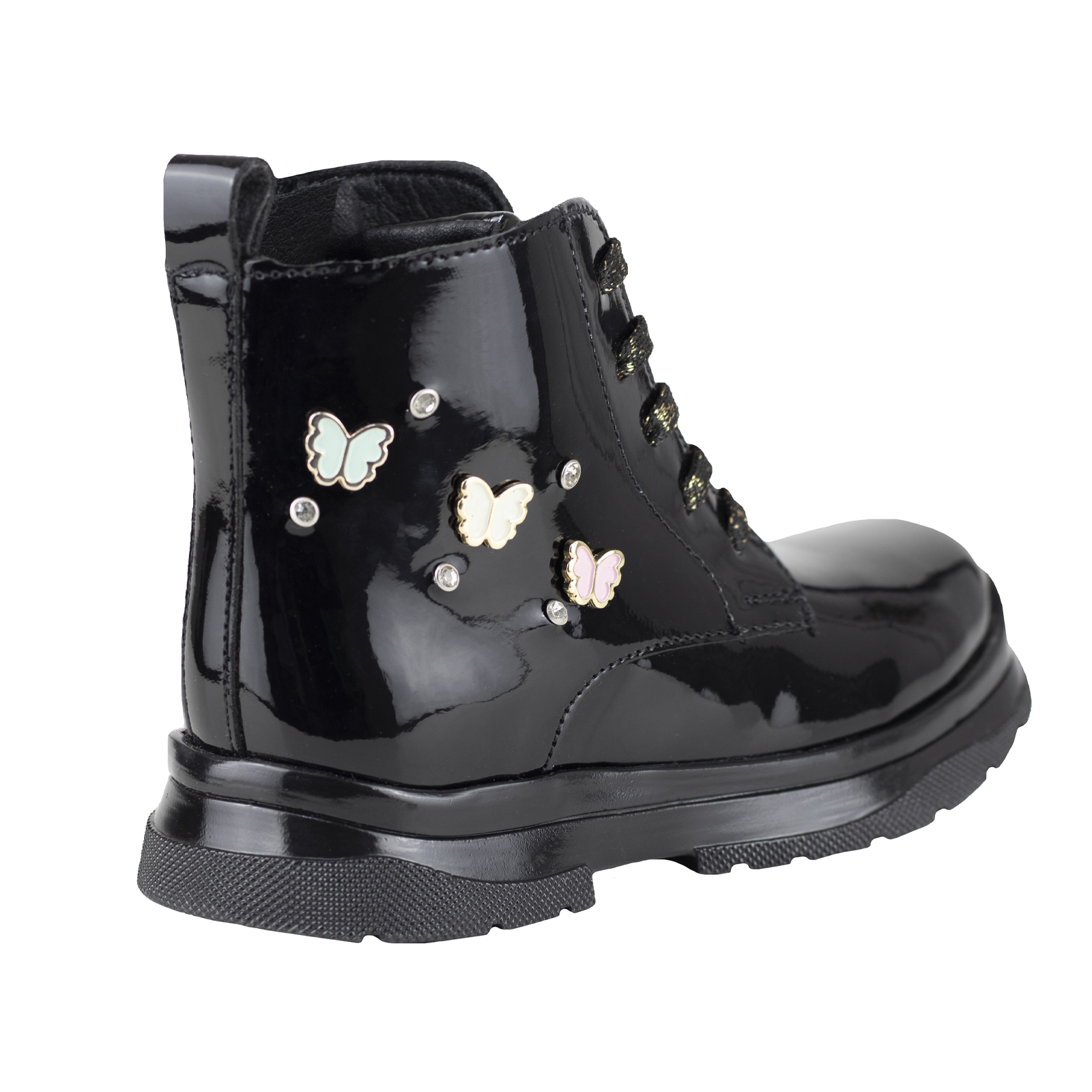 Bota De Charol Para Niña Karsten 50001-1C Negro Urbana 15-21 - Main Image