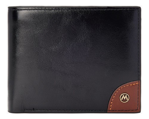 Cartera Para Hombre Con Gran Capacidad Y Protección Rfid negro