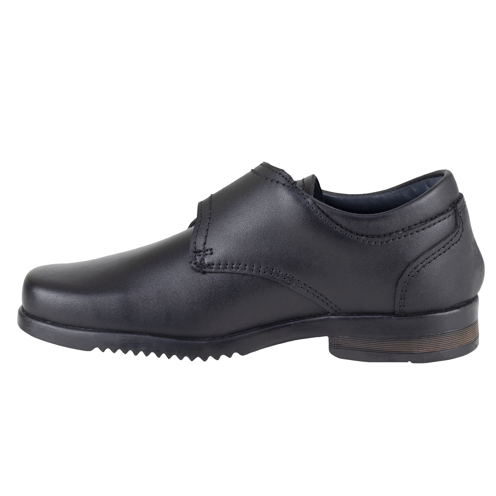 Zapato Escolar Derby Niños Broche Azul Plumbago 00802 Negro