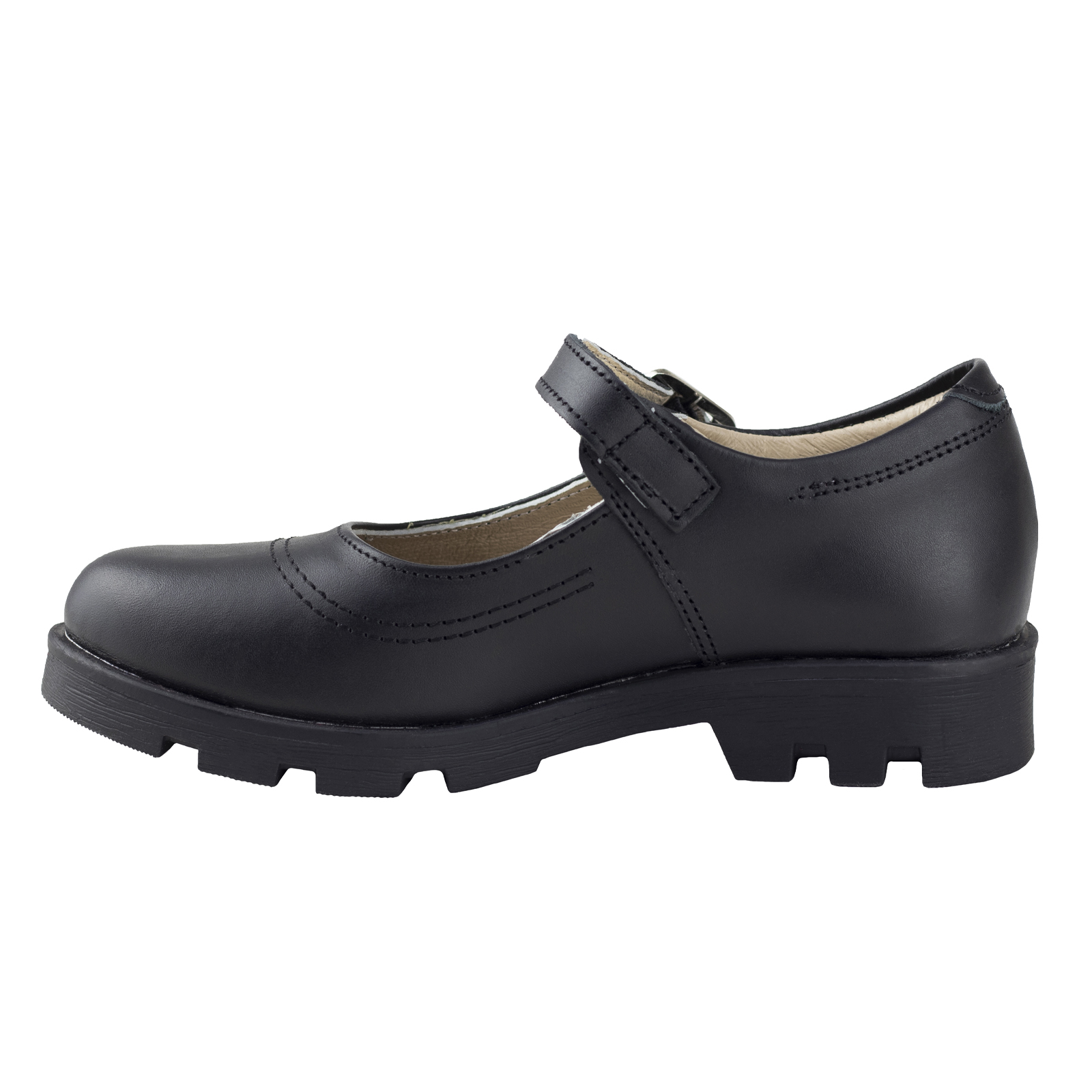 Zapatos Dogi Escolares Para Niña Confort E2818 Negro Piel 18-21,5