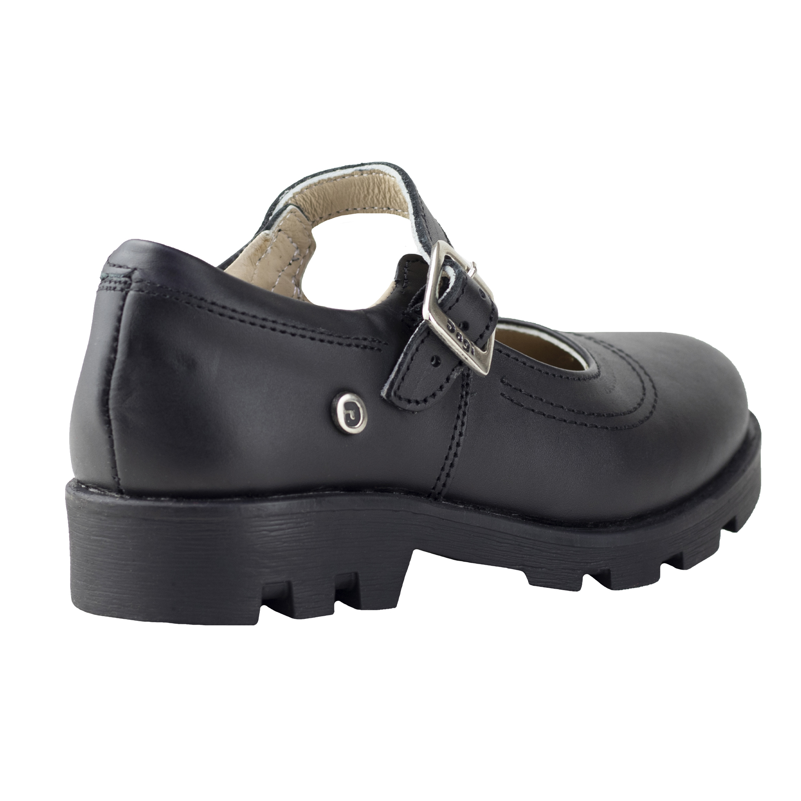 Zapatos Dogi Escolares Para Niña Confort E2818 Negro Piel 18-21,5