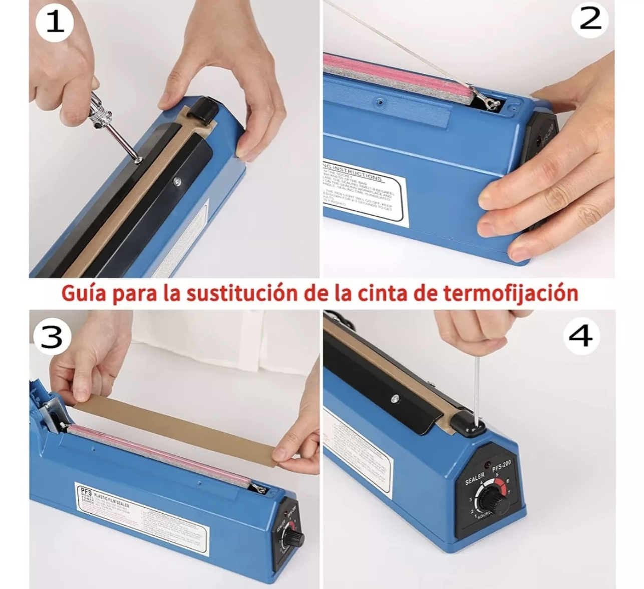 Máquina De Selladora Térmico De Bolsas De Plástico De 20 Cm T