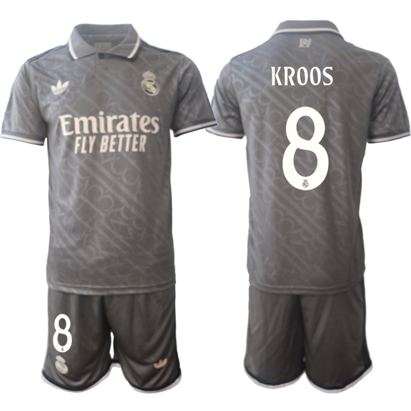 Nuevo! Jersey Real Madrid 2024/2025 Tercero 3ero Gris Toni Kroos 8 Talla M