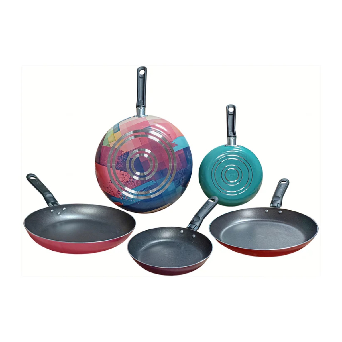 Juego de Sartenes Ekco 35969 5 Pzas 1.7MM Colors ALBY2