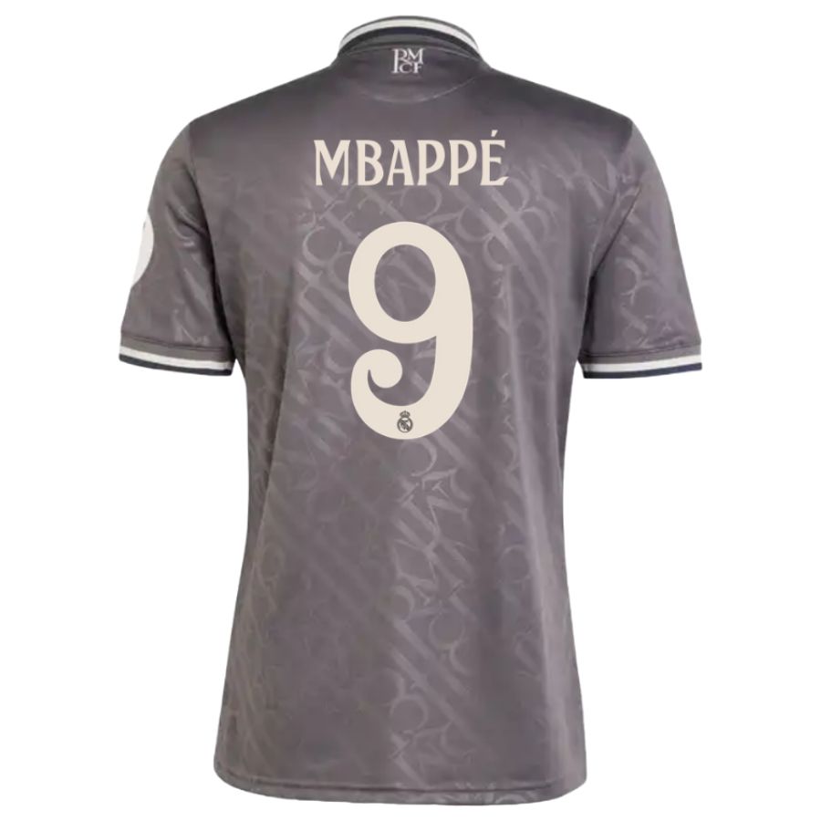 Nuevo! Jersey Real Madrid 2024/2025 Tercero Gris Kylian Mbappe 9  Talla S