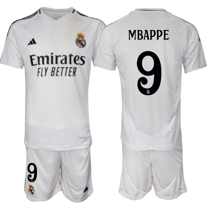 Nuevo! Jersey Real Madrid 2024/2025 Titular Local Blanca Kylian Mbappe 9  Talla L
