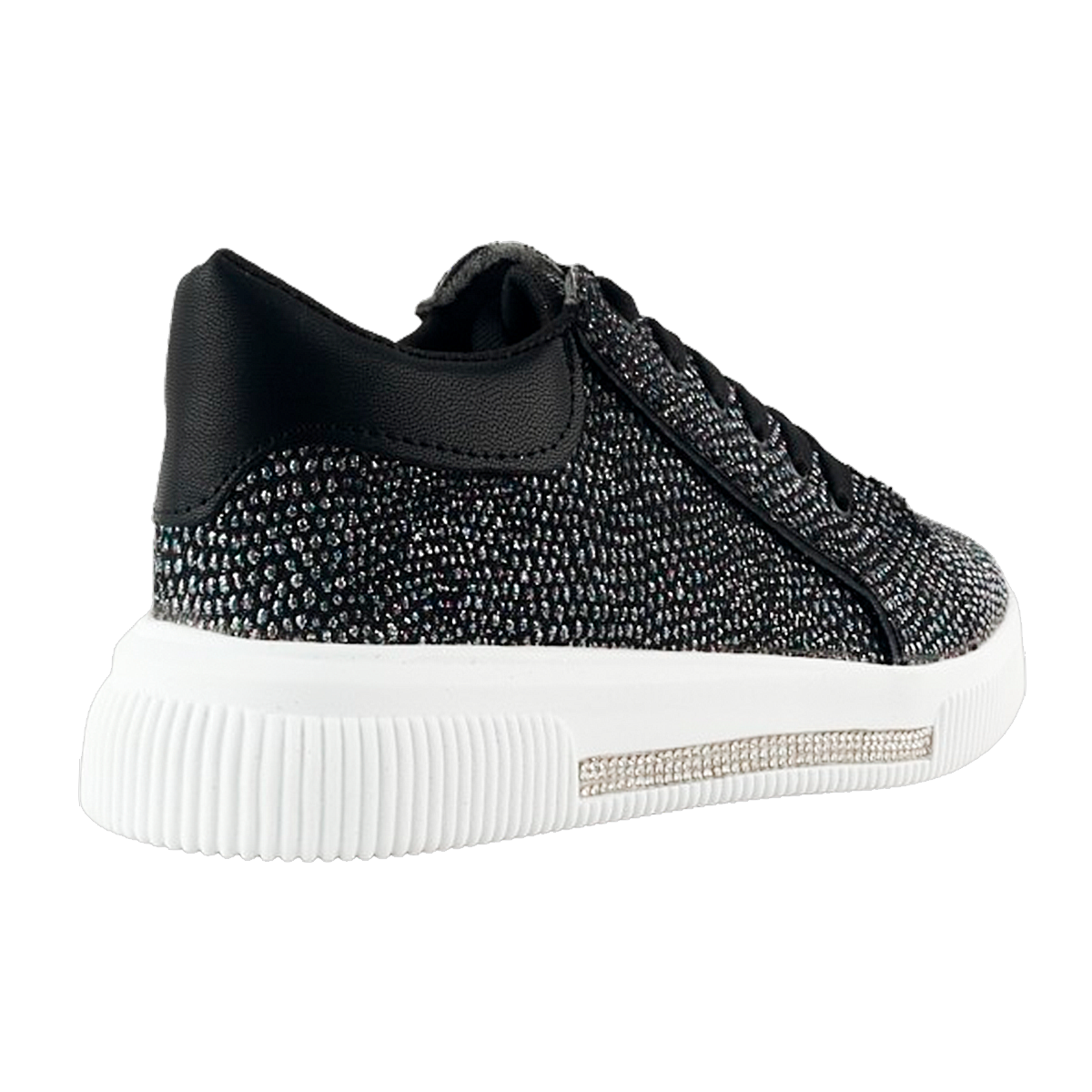 Tenis Niña Juvenil Plataforma Moda Cómodos Negros 170-n