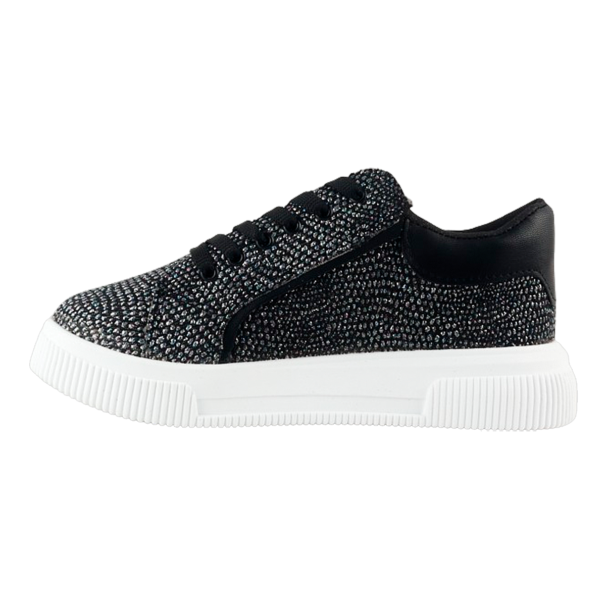 Tenis Niña Juvenil Plataforma Moda Cómodos Negros 170-n