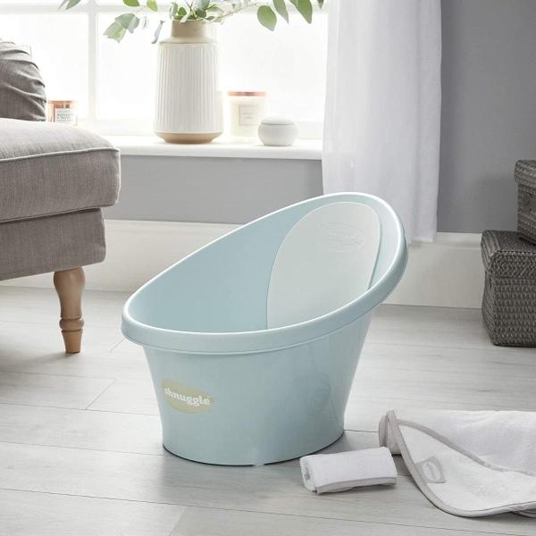 Bañera Tina Shnuggle Con Tapon 0-12m Aqua