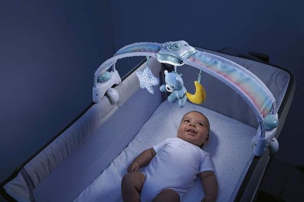 Chicco Arco Musical Rainbow Sky 2 En 1 Cunas Luces Azul