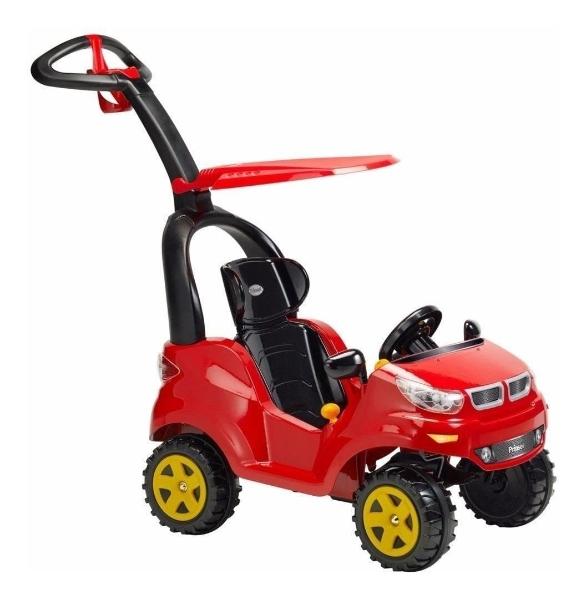 Carro Montable Prinsel Push Car Adventure Techo Sonido Rojo