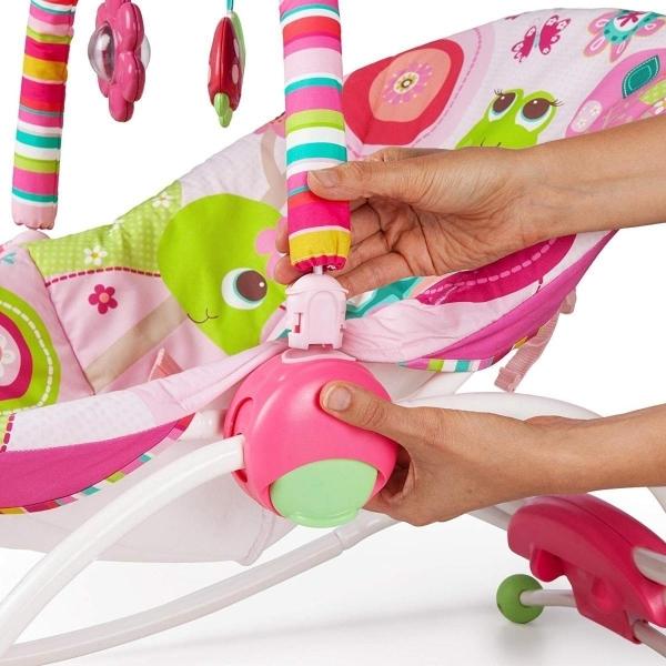 Bouncer Silla Mecedora Bebe Vibrador Bright Starts Raspberry