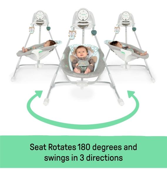 Columpio Para Bebé Ingenuity Inlighten Swing Mecedora Kitt