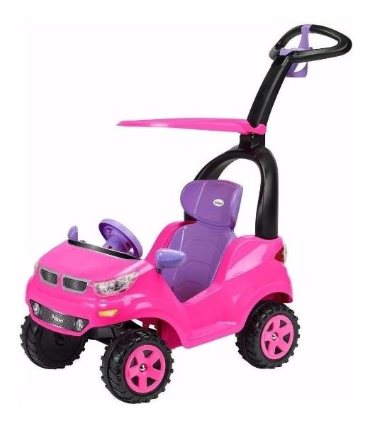 Carro Montable Prinsel Push Car Adventure Techo Sonido Rosa