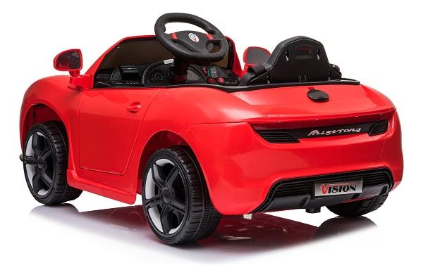 Carro Eléctrico Infantil Aeiou Porsche Con Control 12v Rojo