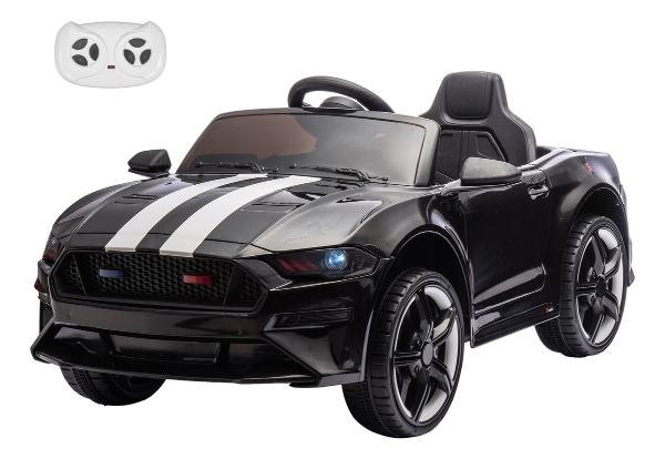 Carro Eléctrico Montable Para Niño Aeiou Mustang Con Control Negro