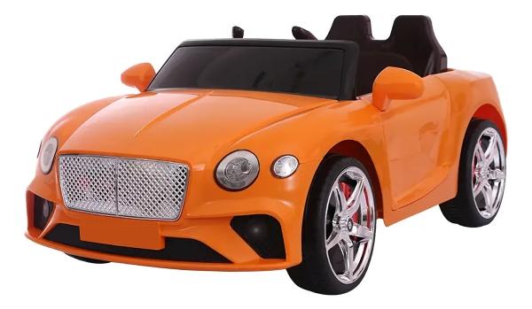 Carro Eléctrico Infantil Aeiou Bentley Con Control 12vv Naranja