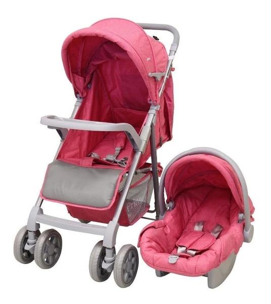 Carriola Prinsel Sevilla Reclinable Portabebe Rosa