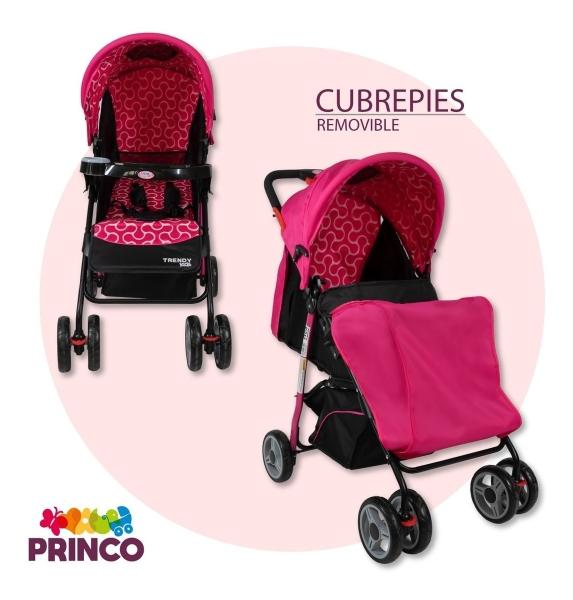 Carriola Trendy Kids Maxy Reclinable Rosa Estampada
