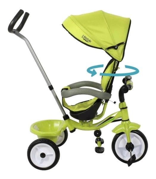 Triciclo Infanti 360 Speed Ride Barra De Empuje Dirigible Verde