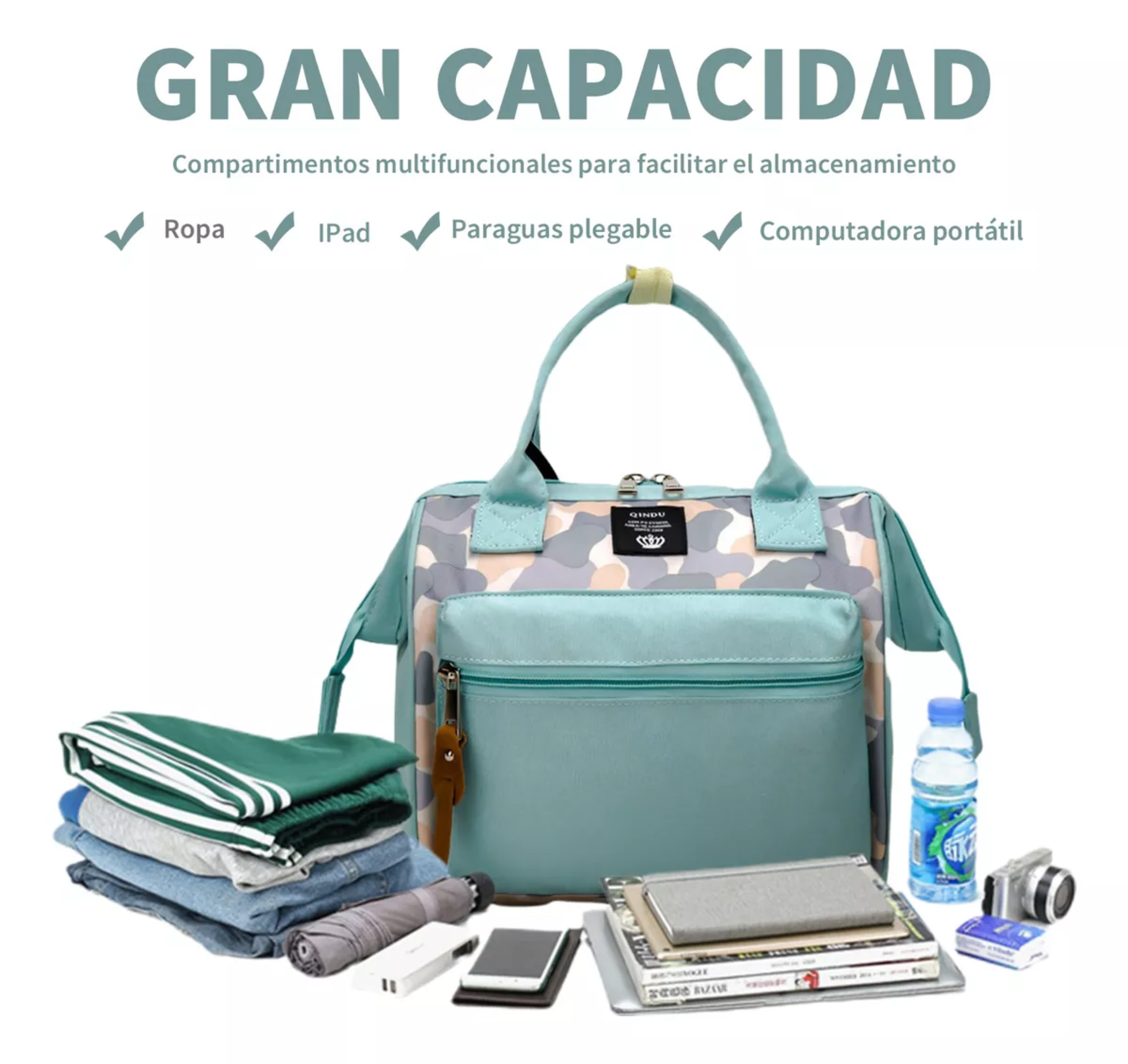 Mochila Pañalera De Mano Multiusos Para Artículos De Bebés