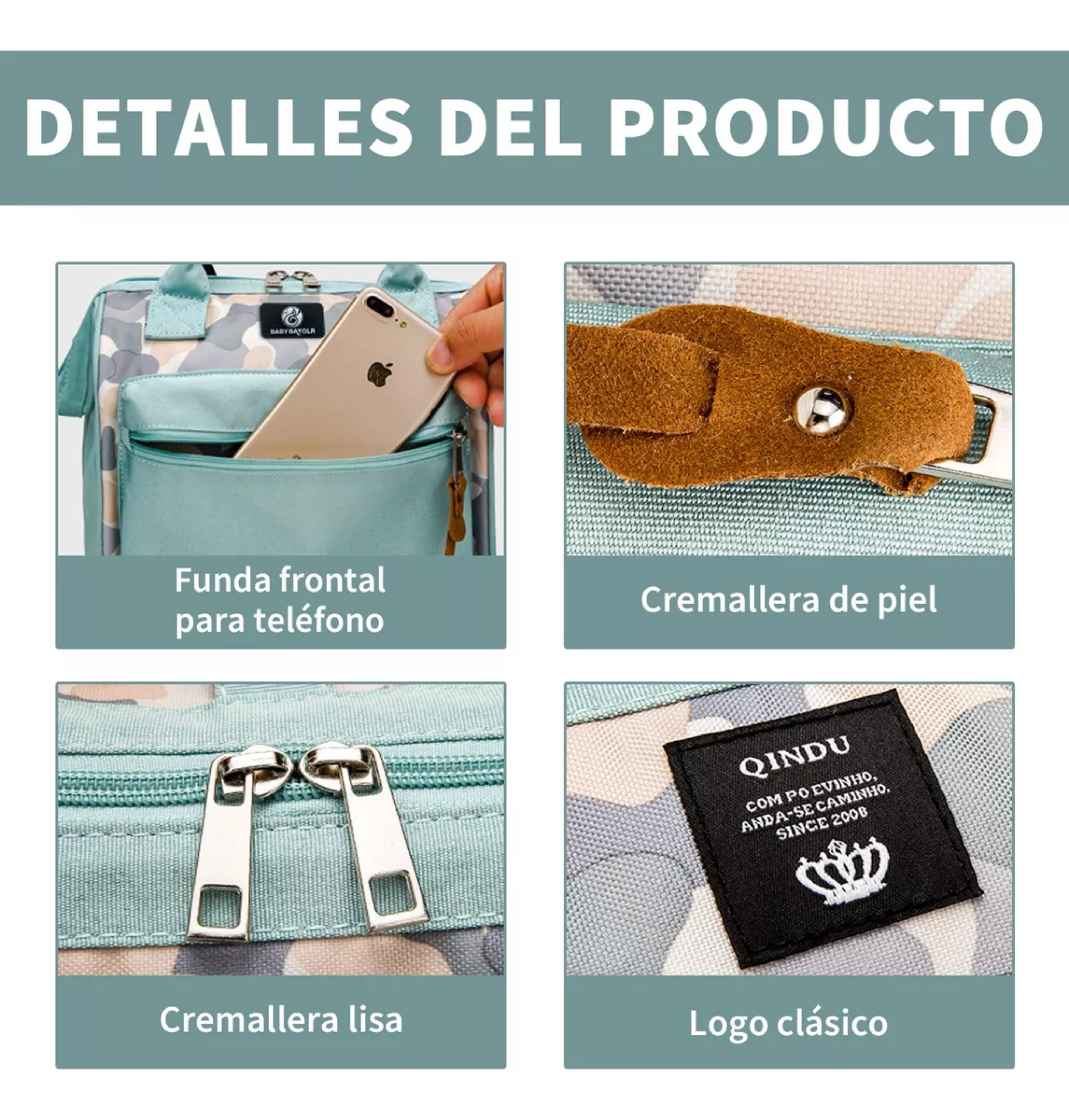 Mochila Pañalera De Mano Multiusos Para Artículos De Bebés