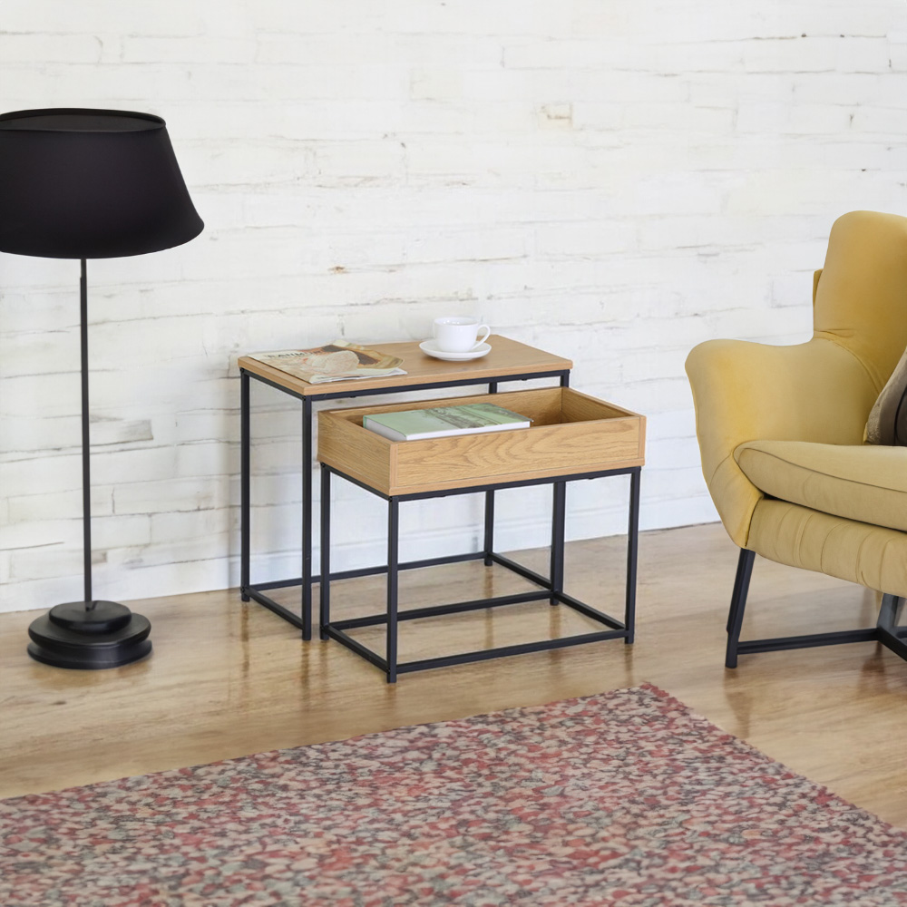 Ilios Innova | Mesa Auxiliar con Cajón Removible Con un diseño versátil