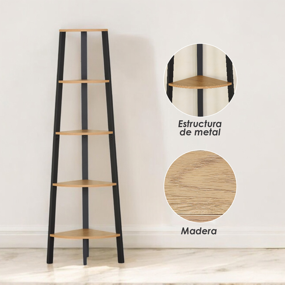 Ilios Innova | Repisa Esquinero 5 Espacios, Minimalista, Maximiza El Uso De Tus Espacios