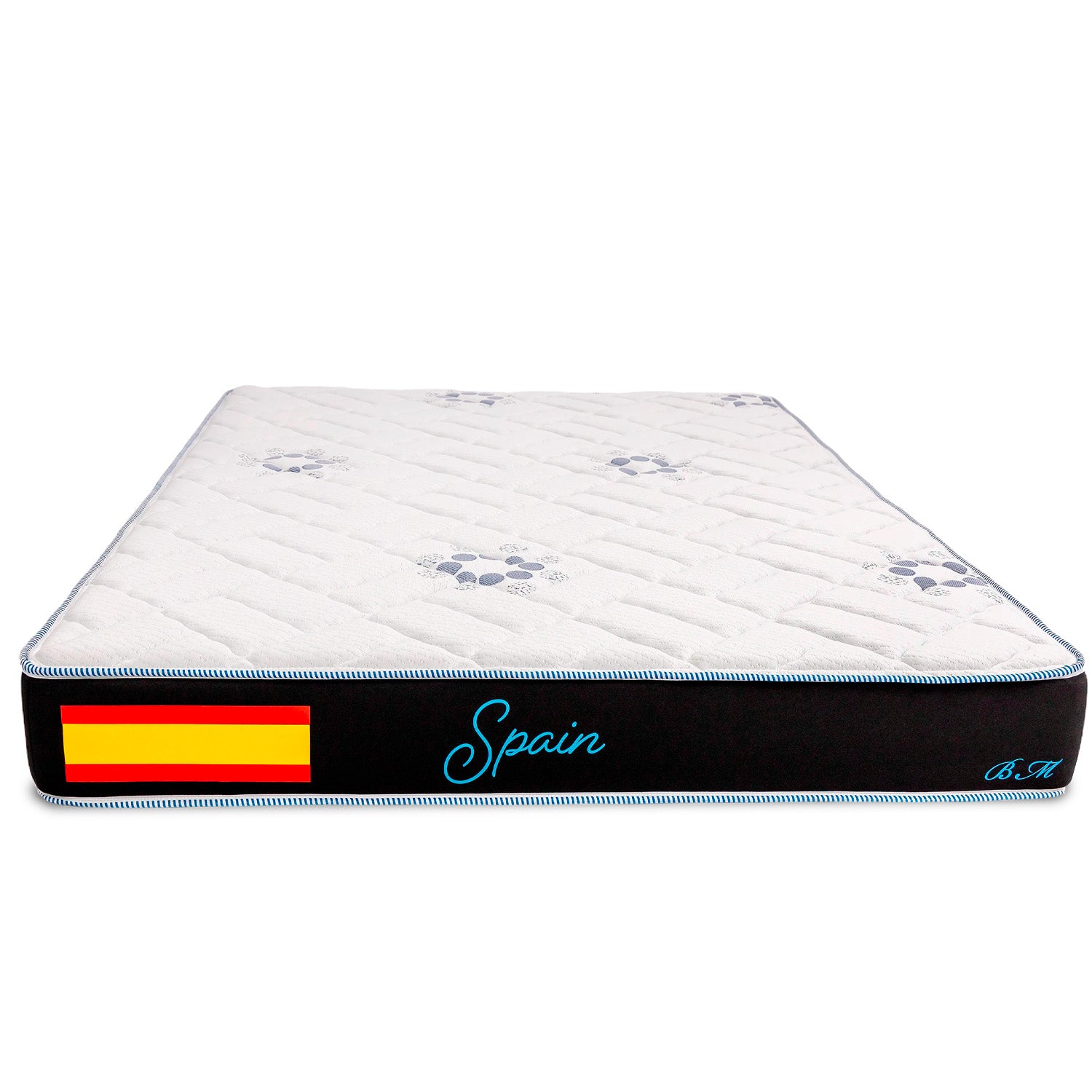 Bio Mattress Colchón Spain Foam Plus. Silencioso y sin transmisión de movimiento. Hipoalergénico y Antiácaros (Individual).