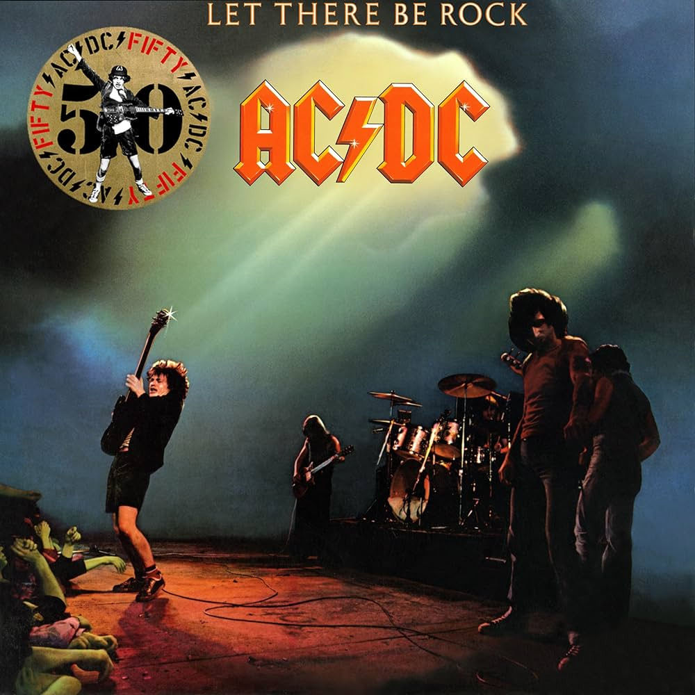 Ac/dc Let There Be Rock 50th Anniversary Gold Lp Vinyl