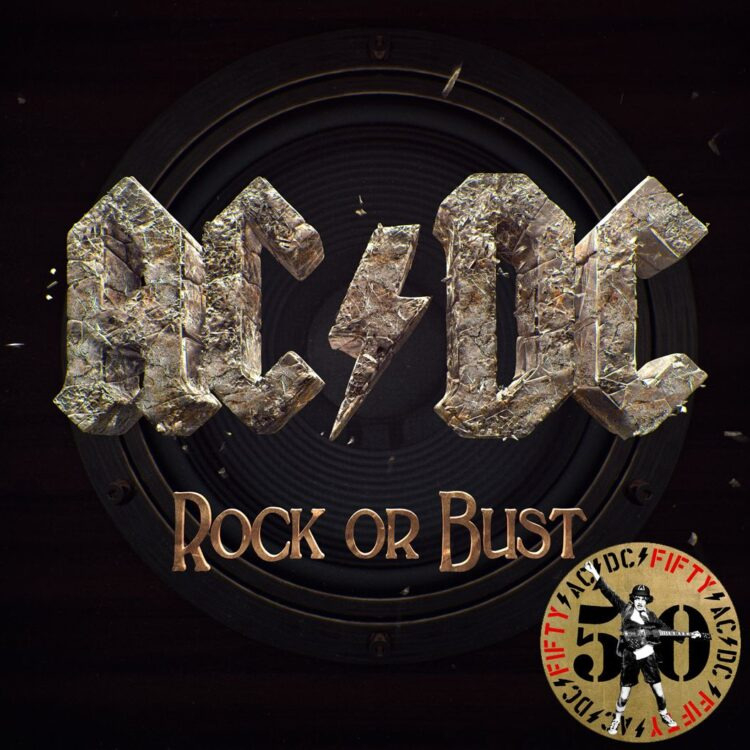 Ac/dc Rock Or Bust 50th Anniversary Dorado Gold Lp Vinyl