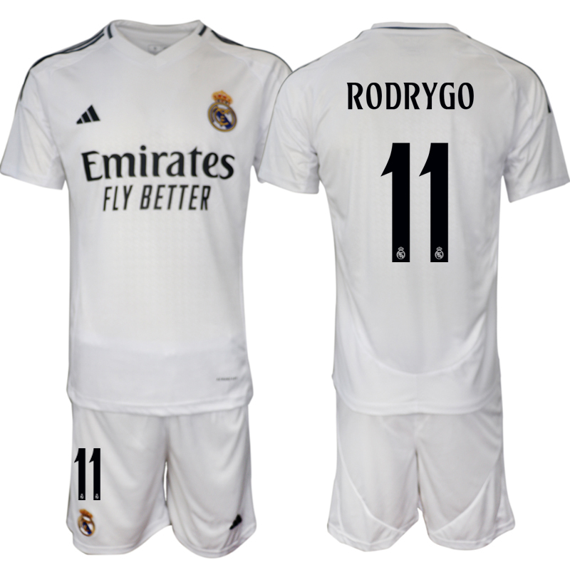 Nuevo! Jersey Real Madrid 2024/2025 Titular Local Blanca Rodrygo 11 Talla M