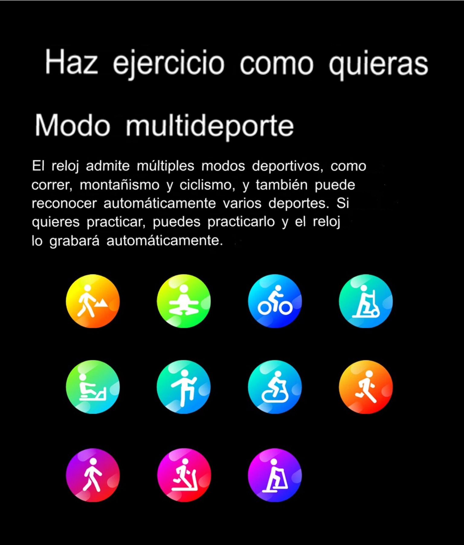 Smartwatch Glucosa Llamadas,Contesta whatsapp Monitoreo Salud