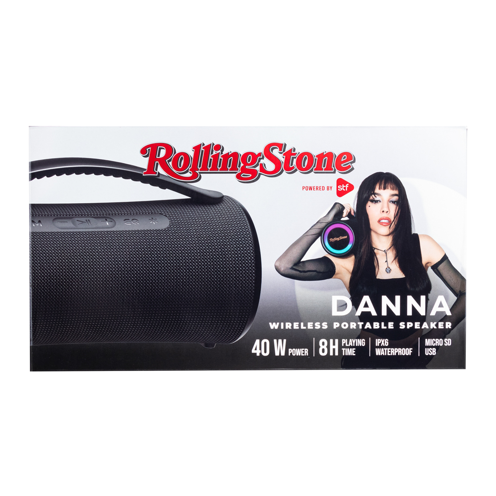 Bocina Portátil Inalámbrica RollingStone by STF 40 W Con Luz Led