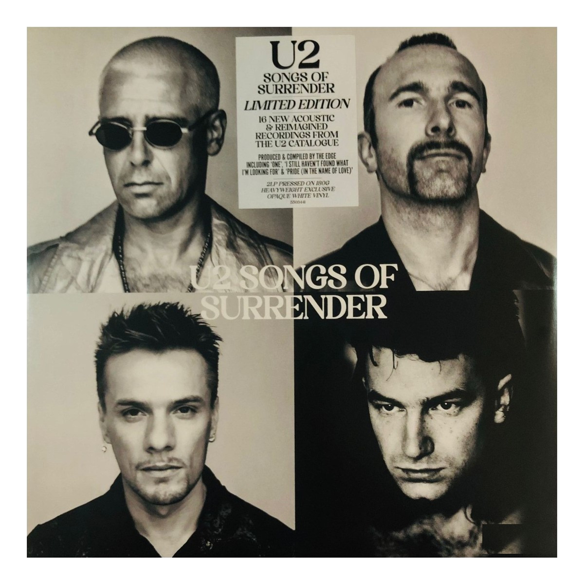 U2 Songs Of Surrender Blanco White 2 Lp Vinyl