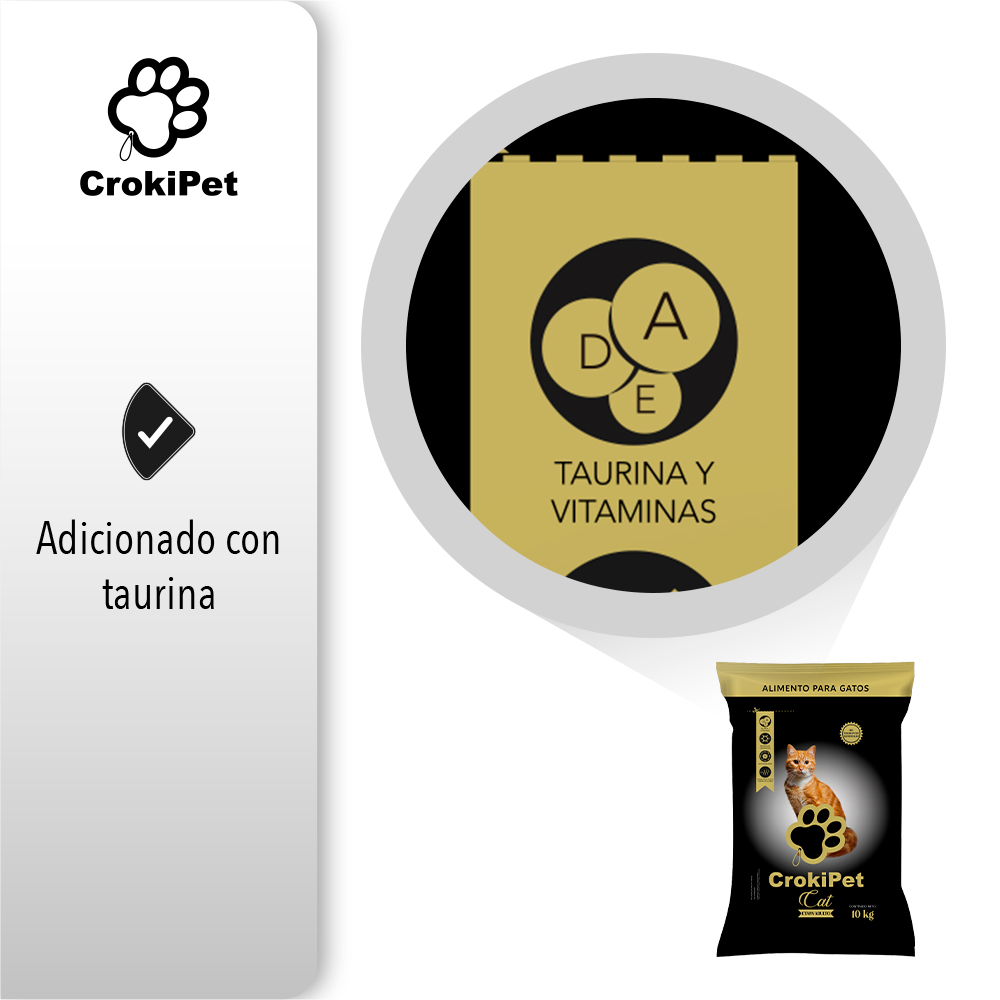 Alimento Para Gato Crokipet 10 Kg