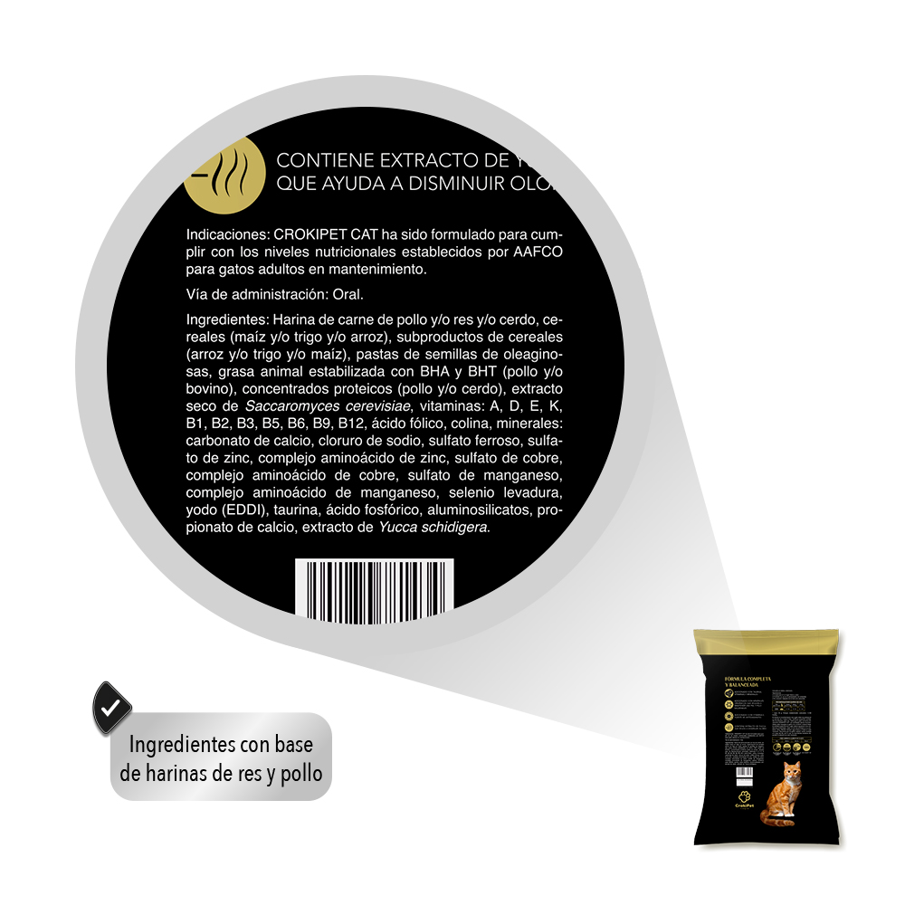 Alimento Para Gato Crokipet 10 Kg