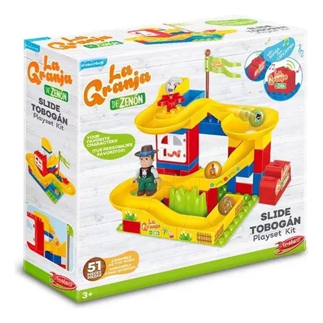Bloques de Construcción ToyMarker Tobogan La Granja de Zenon
