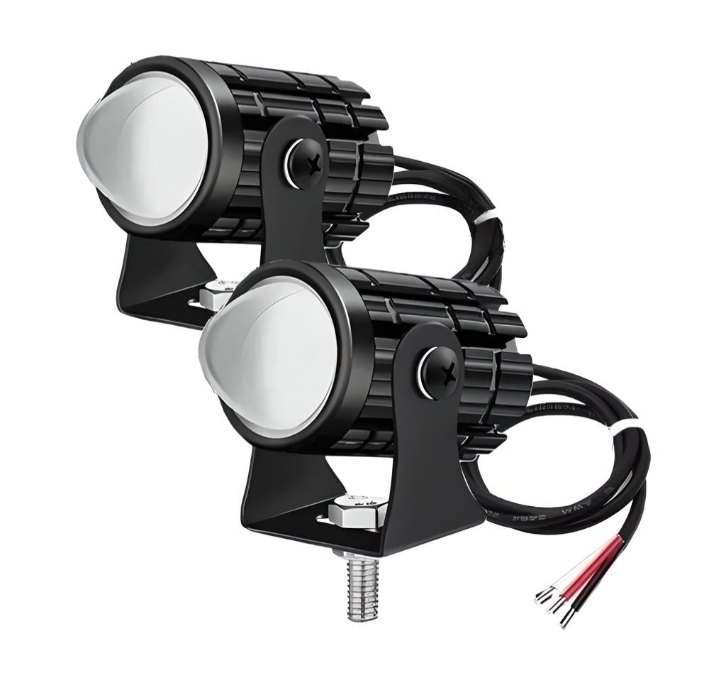 Faros Luces Led Para Motos Auto Doble Color Impermeable Par