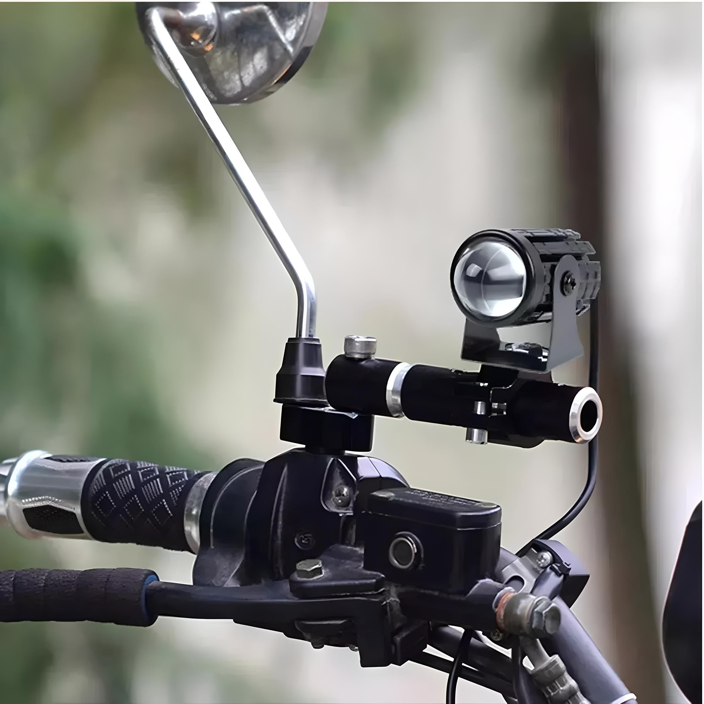 Faros Luces Led Para Motos Auto Doble Color Impermeable Par