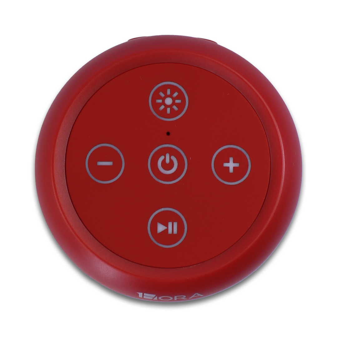 1 Hora Bocina Cilindrica Rojo Bluetooth Boc242 10w 
