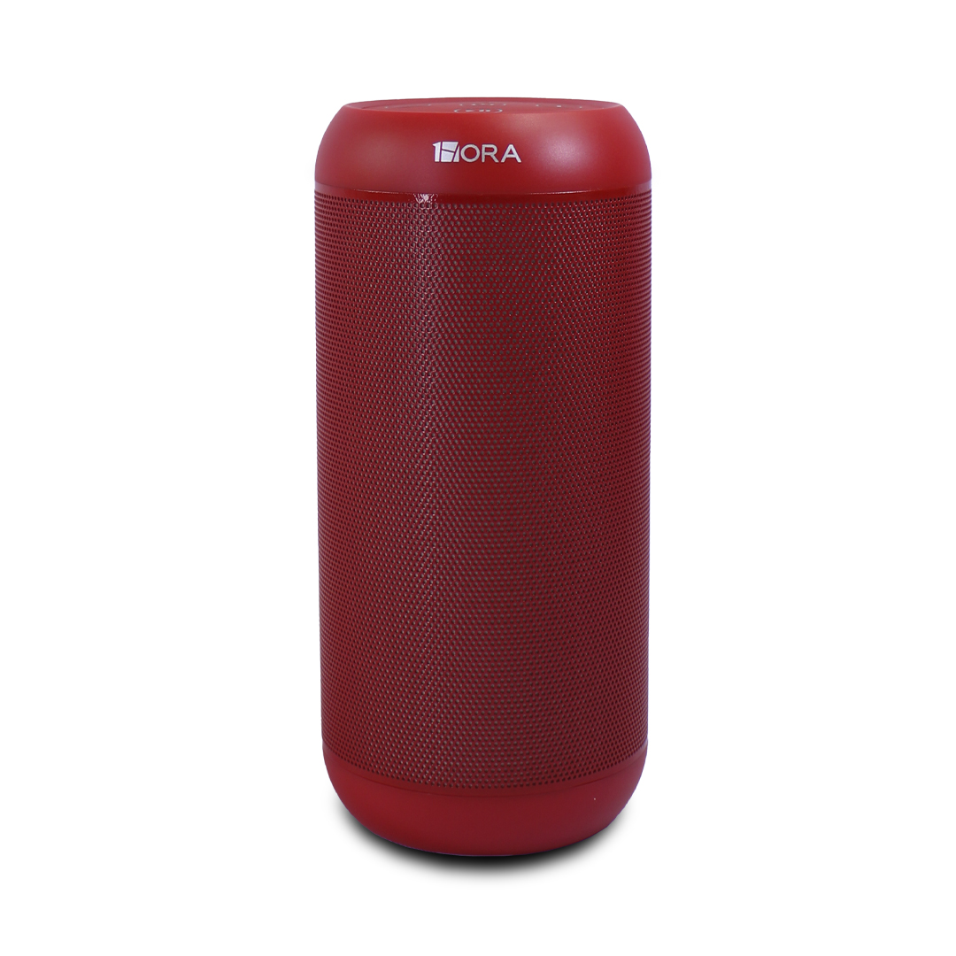 1 Hora Bocina Cilindrica Rojo Bluetooth Boc242 10w 