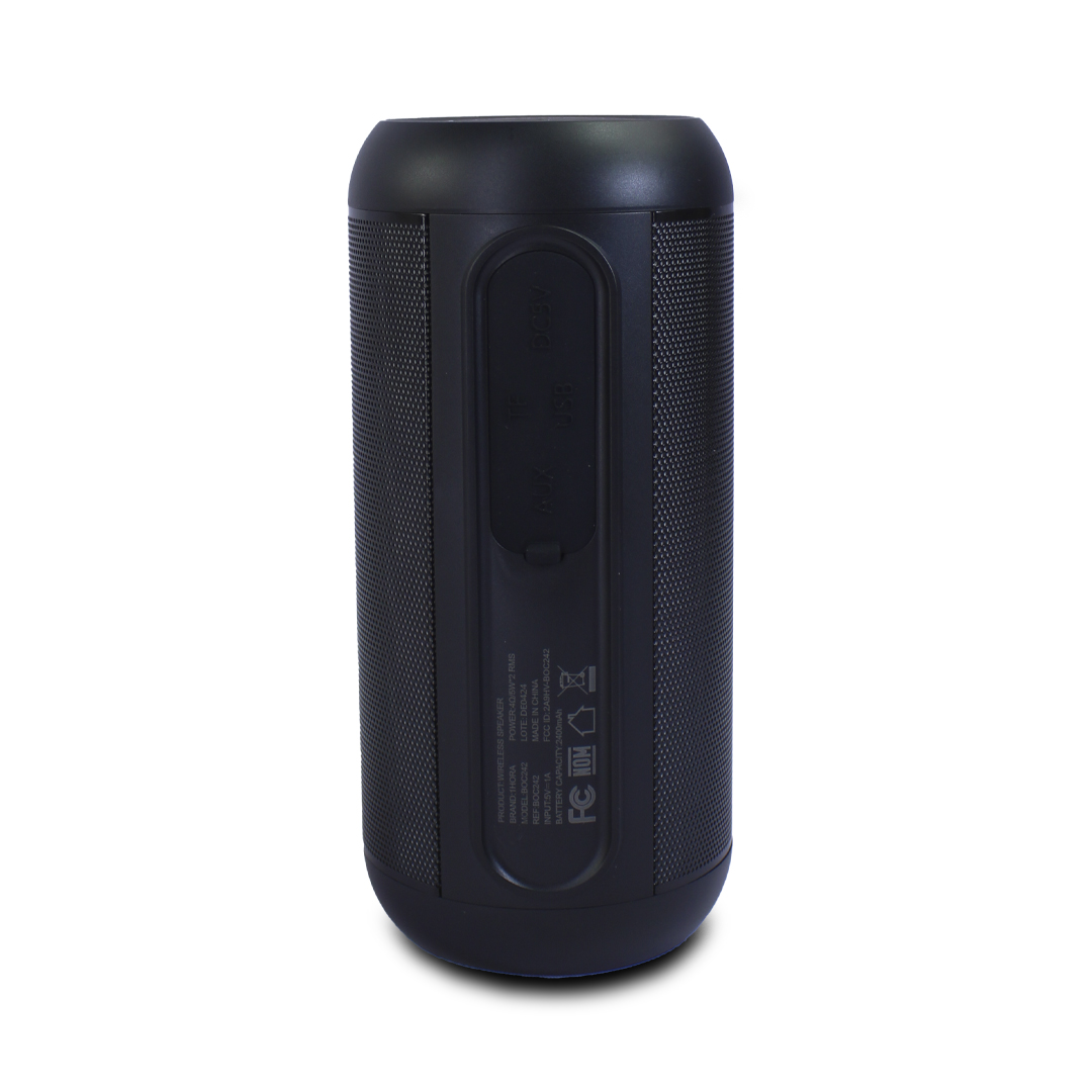 1 Hora Bocina Cilindrica Negra Bluetooth Boc242 10w 